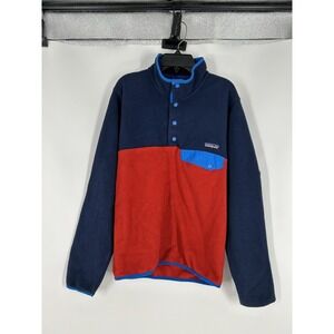 Patagonia Synchilla Snap T Fleece Pullover Sweater Jacket Colorblock Mens XS